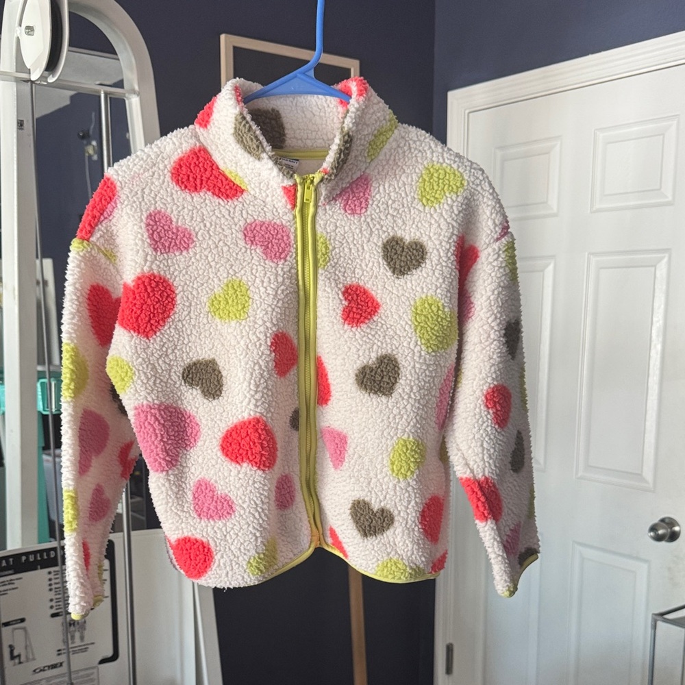 Colorful Heart Fleece Jacket